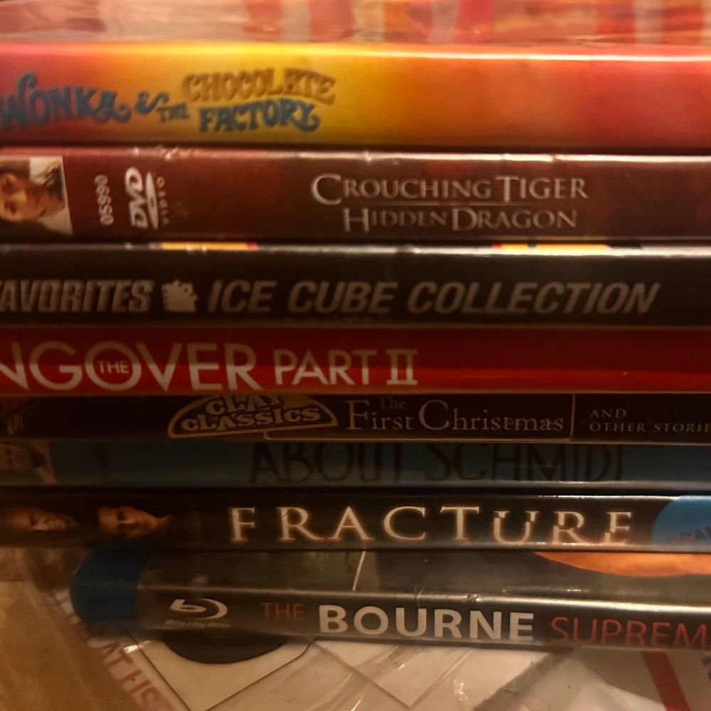 Stack of DVDs